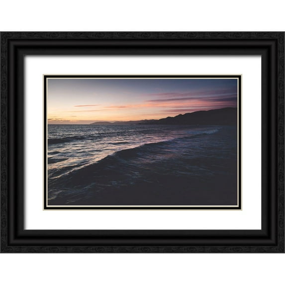Mossholder, Tim 24x17 Black Ornate Wood Framed with Double Matting Museum Art Print Titled - California Coast