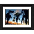 thumbnail image 1 of Mossholder, Tim 24x17 Black Ornate Wood Framed with Double Matting Museum Art Print Titled - Palm Reflections, 1 of 4