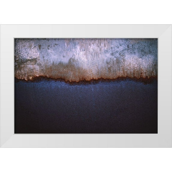 Mossholder, Tim 32x23 White Modern Wood Framed Museum Art Print Titled - Rusty Metal