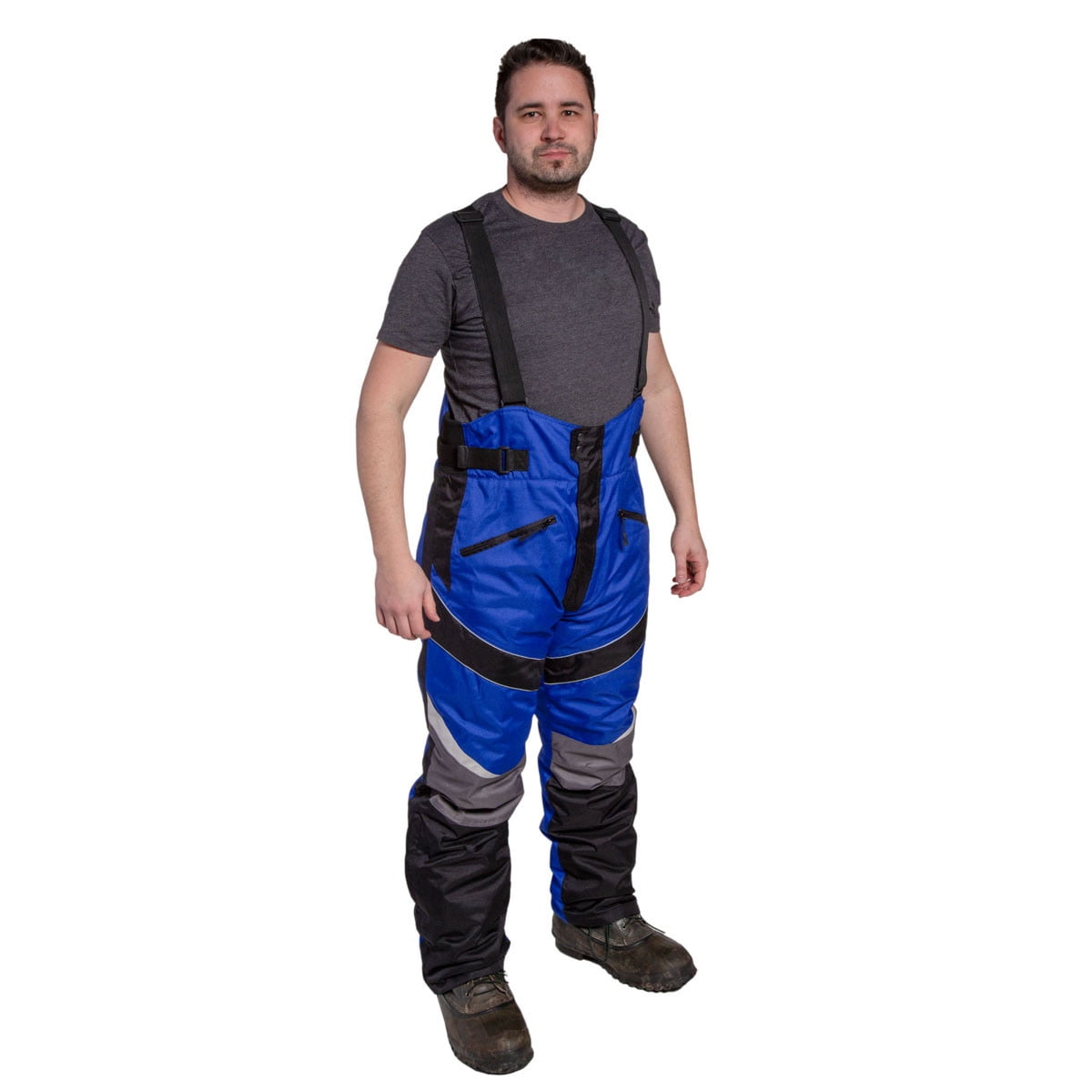 Mossi Men s F1 Snow Ski Bib Blue L Walmart