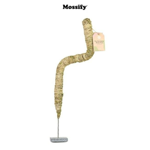 Mossify 088244 30 in. BMP-0030 Brown Bendable Moss Pole MP12 Plant