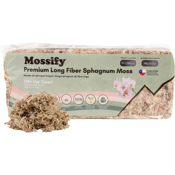 Mossify Sphagnum Peat Moss - Single Pack