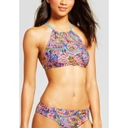 Mossimo Paisley High Neck 2-Piece Bikini Top & Bottom Womens Large