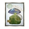 thumbnail image 1 of Mossy Botanical Contemporary Nature Abstract Graphic Art Luster Gray Framed Art Print Wall Art, 1 of 6