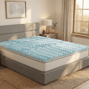 Mossy Oak 2" Memory Foam Mattress Topper, Cooling Gel, 5-Zone Pressure Relief, Full