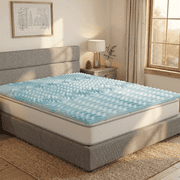 Mossy Oak 2" Memory Foam Mattress Topper, King, Cooling Gel, 5-Zone Pressure Relief