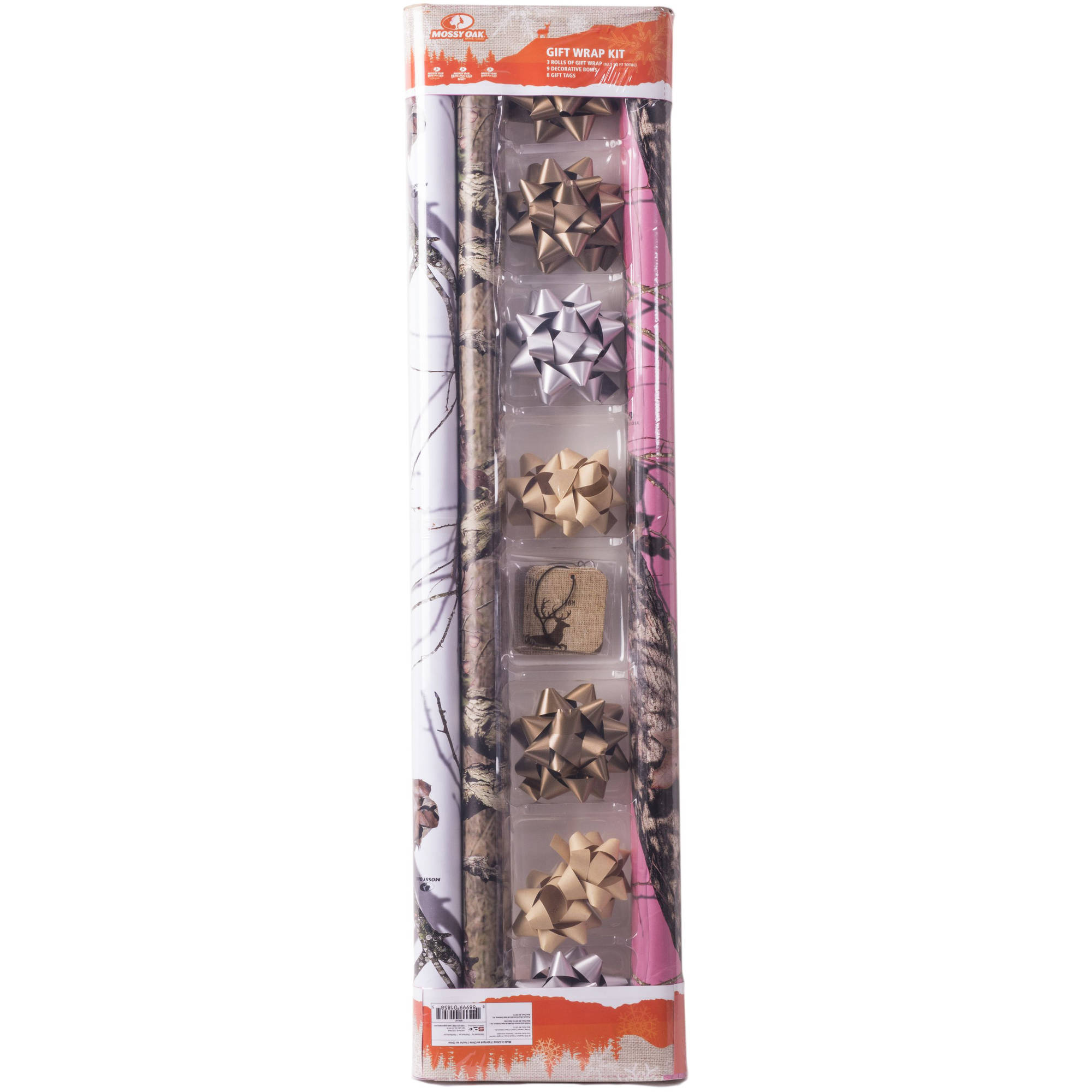 Mossy Oak 3-Pack Gift Wrap Kit 