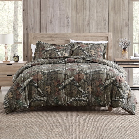Mossy Oak 3-Piece Camouflage Comforter Set, King