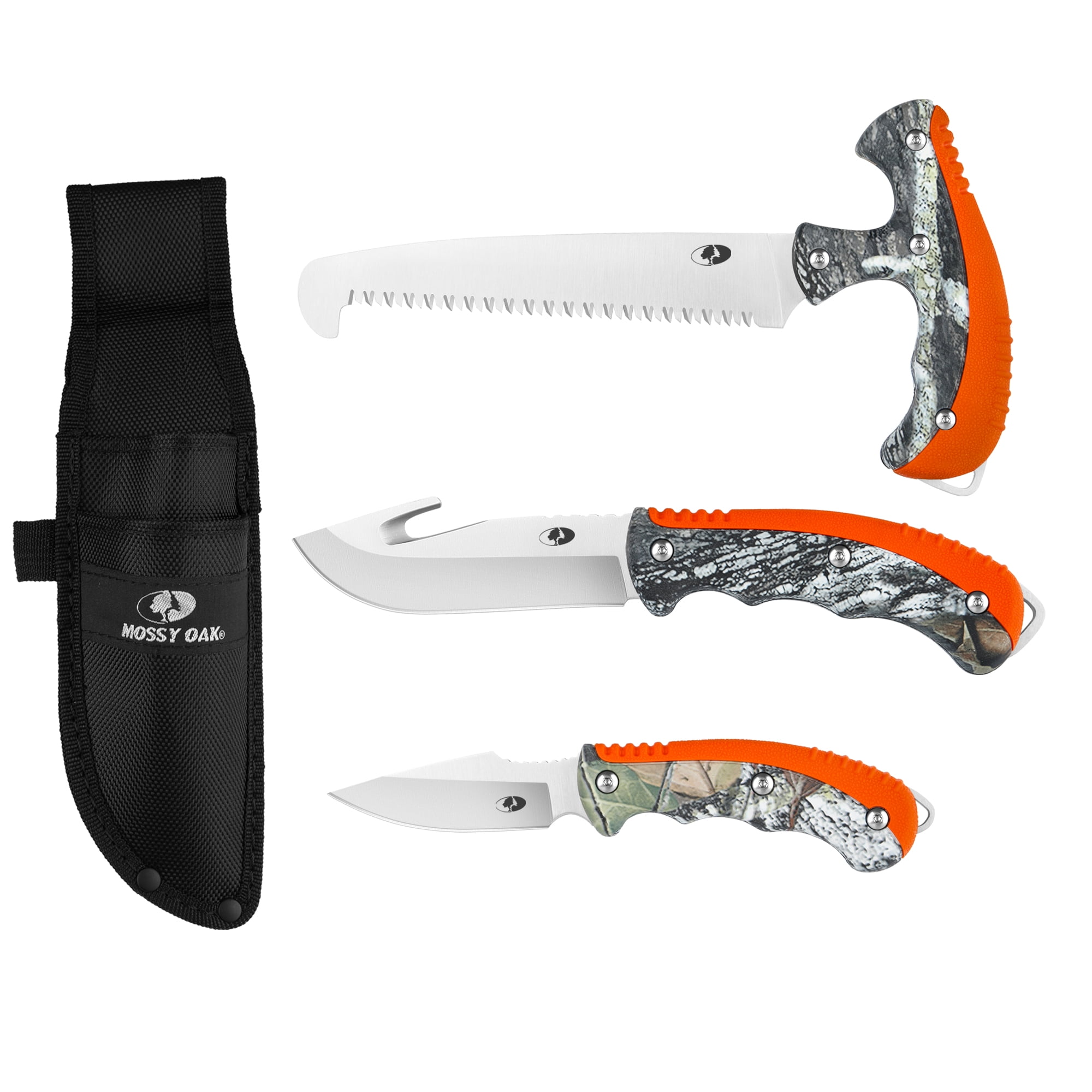 KILLER BURNERII 3袋セット Mossy Oak 3 Pieces Hunting Knives Combo Set,4 inch 3CR Stainless