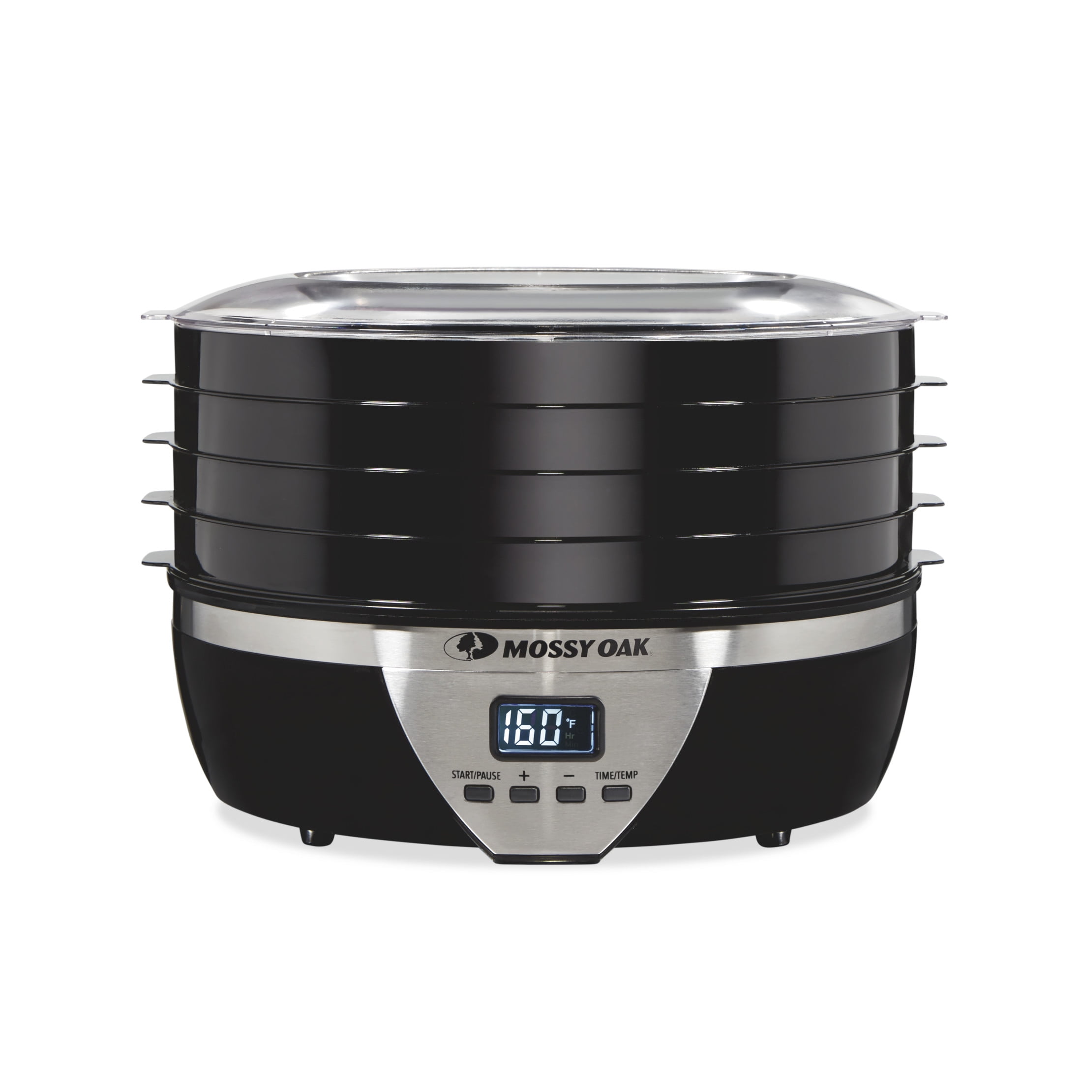 Mossy Oak 4 Tray Electric Food Dehydrator with Digital Timer, Adjustable Thermostat, 500 Watts