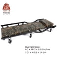 thumbnail image 1 of Mossy Oak 40 inch Creeper, 400 lb Capacity, Fully Assembled, Padded, 4 Castors, Auto, Shop, ATV/UTV, 1 of 10