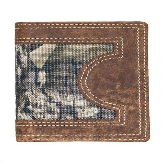 Mossy Oak 4062M Breakup Country Billfold Wallet with Double Stitched Leather