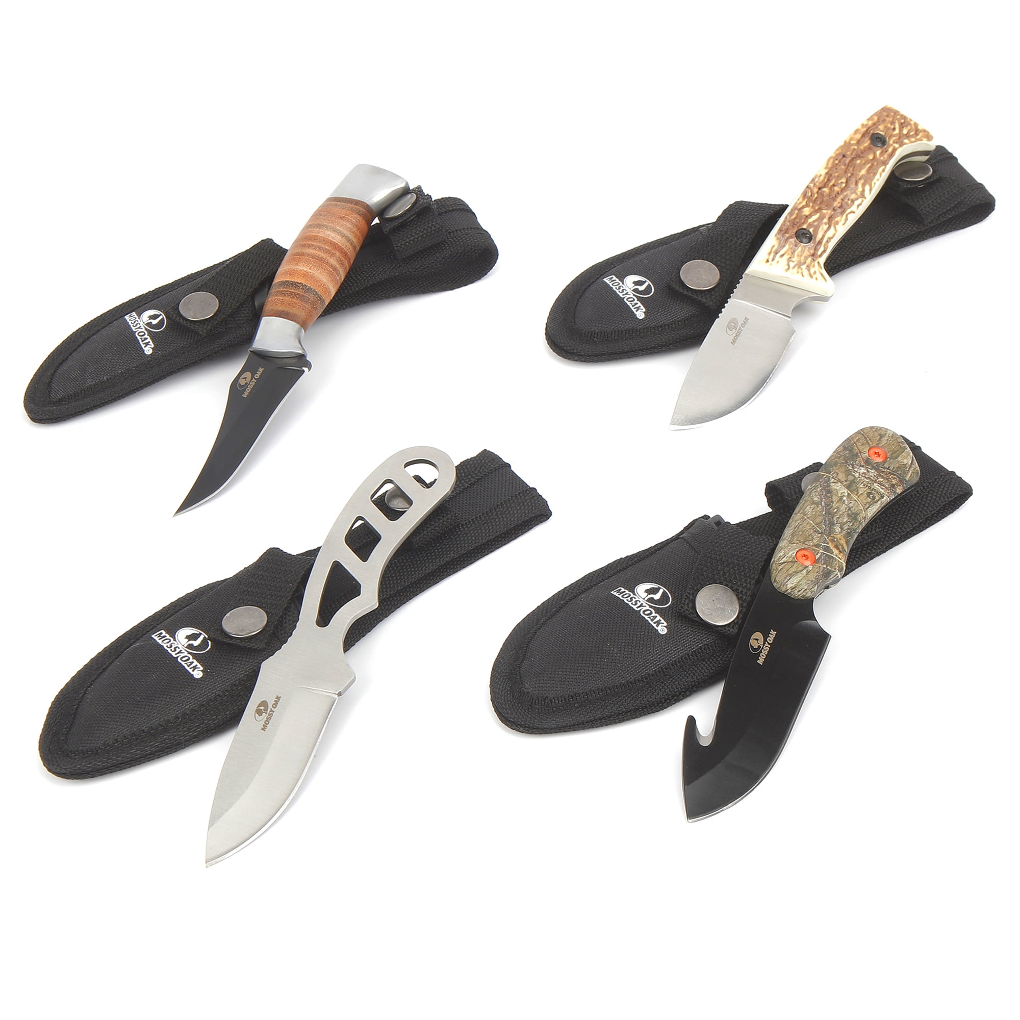 7 PC Green Tactical Hunting Survival Knife Sword Set