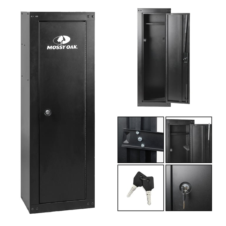 Mossy Oak 8 Gun Security Cabinet, 17-inch x 11-inch, Key Lock