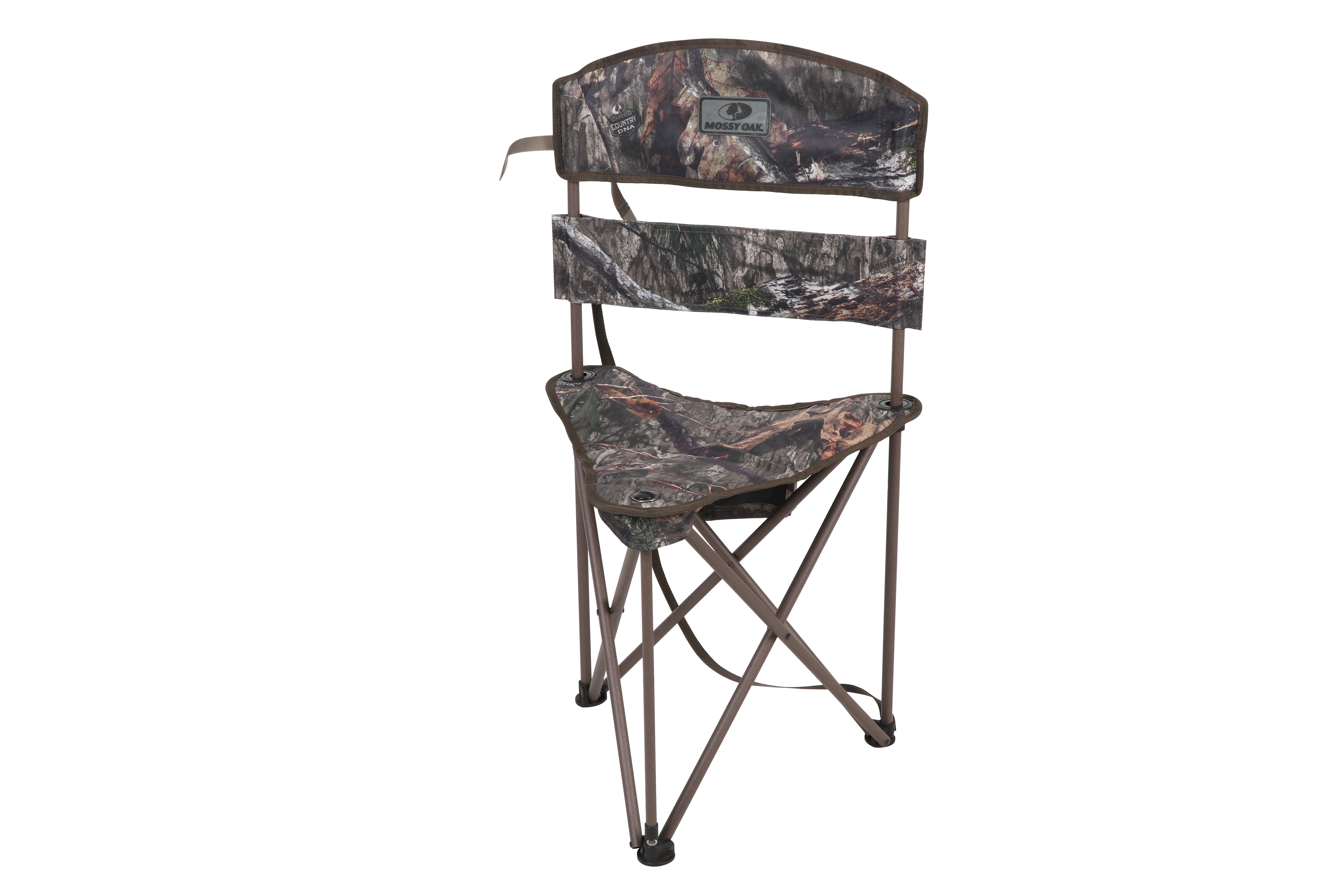 Mossy Oak Adult Unisex Heated Tripod Hunting Stool Chair with Backrest,  Camouflage Brown