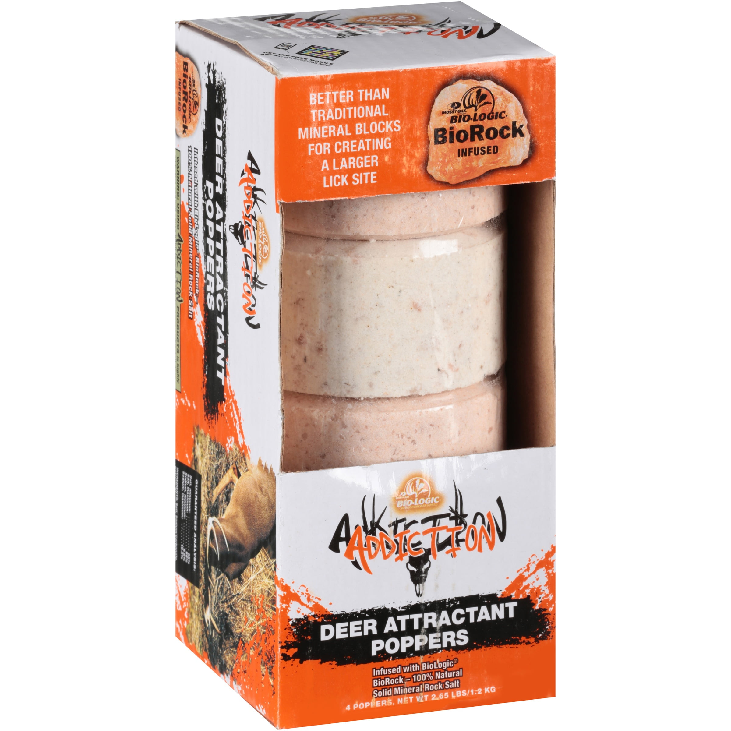 Mossy Oak BioLogic Addiction Deer Poppers Whitetail Attractant