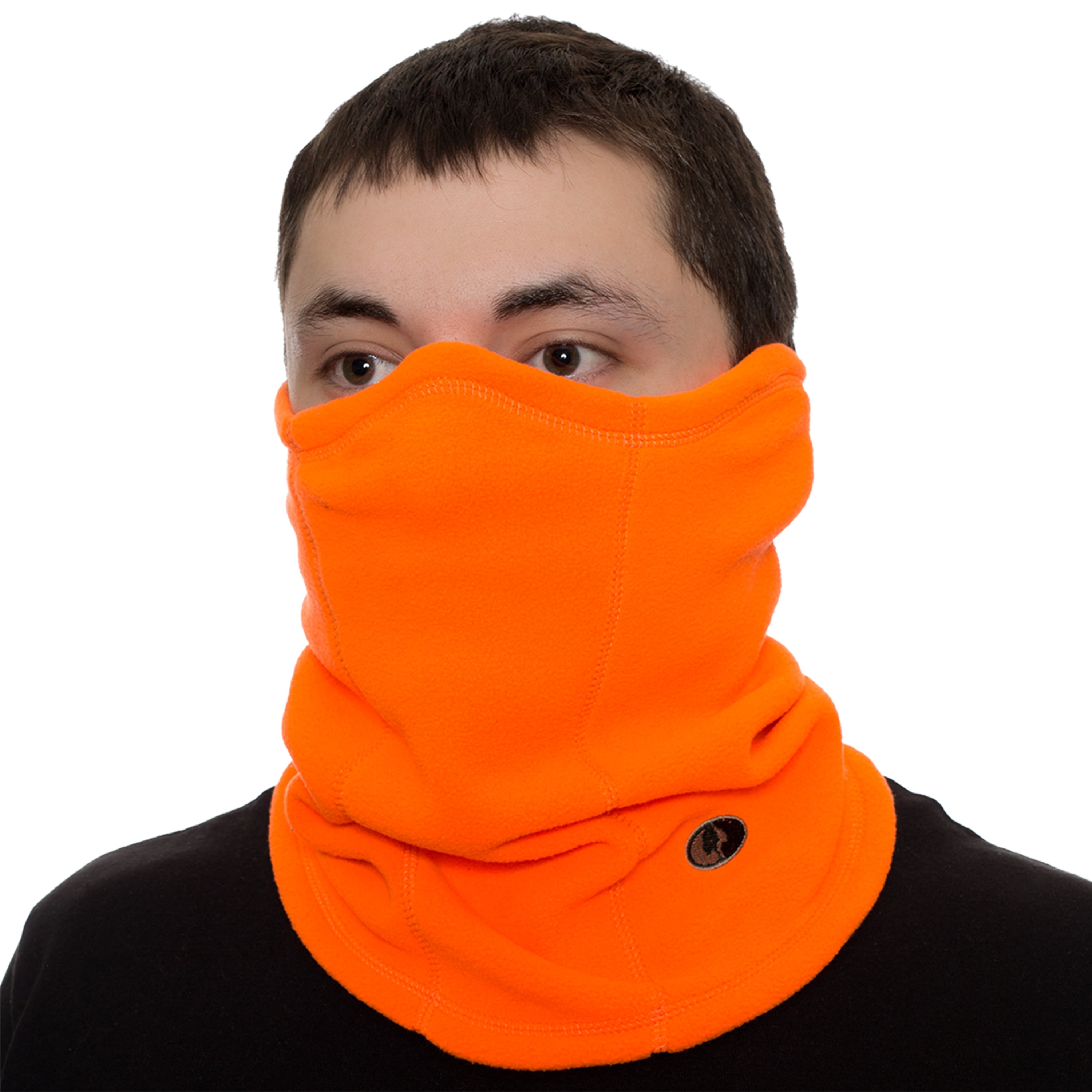 Mossy Oak Blaze Orange Fleece Neck Gaiter
