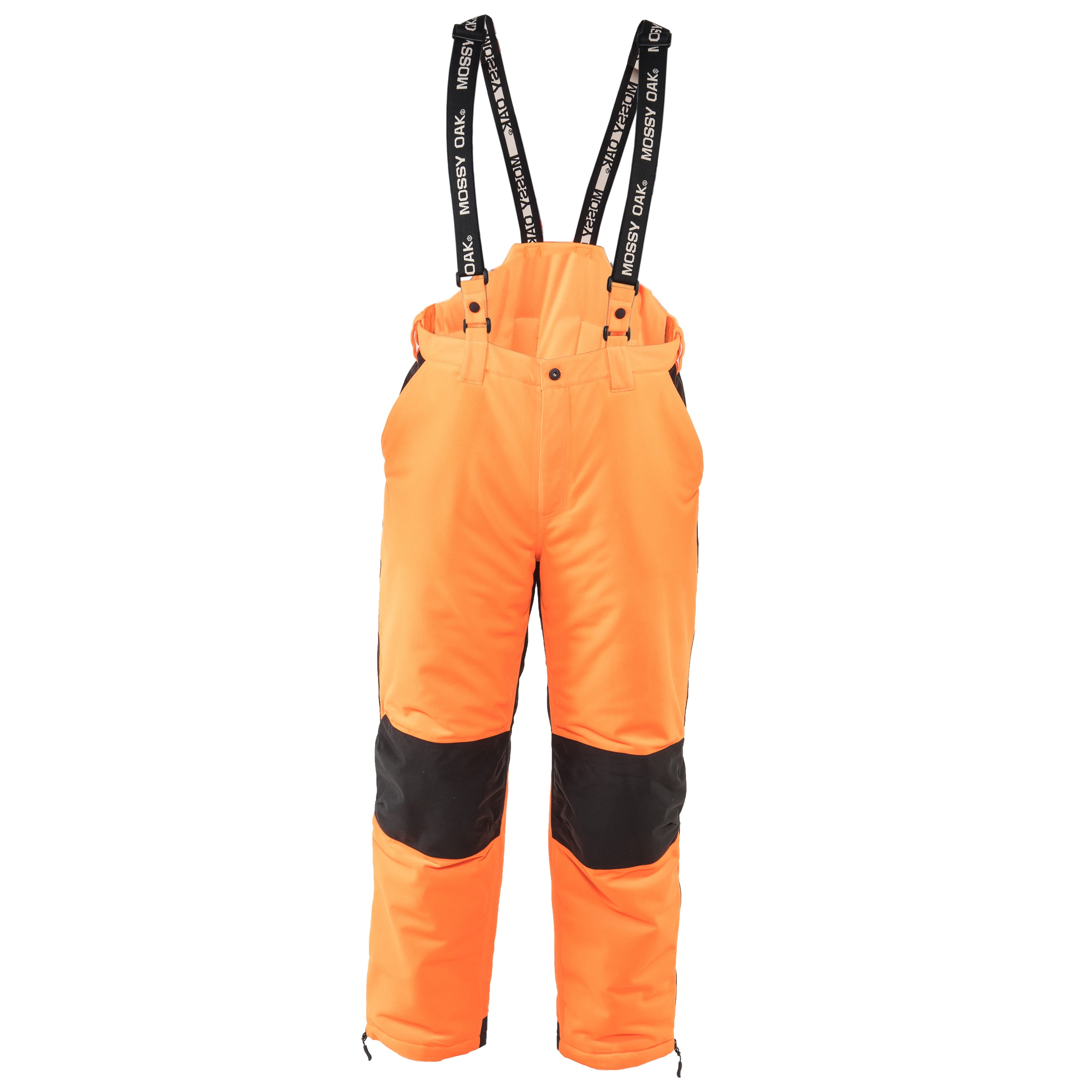 Mossy Oak Blaze Orange Men's Insulated Hunting Bib Overalls, up to Size  3XL, Adult 