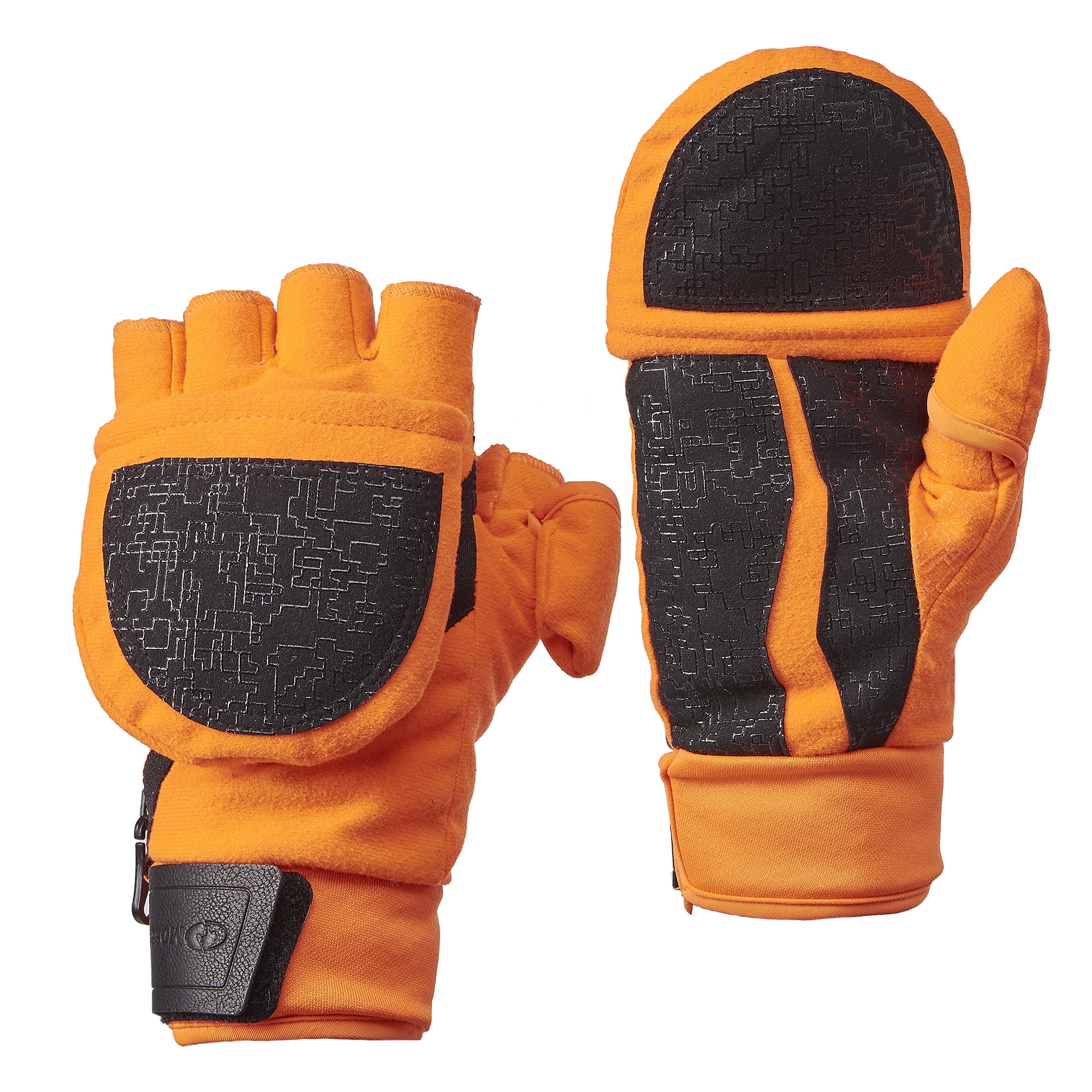 Mossy Oak Blaze Orange Youth Pop-Top Gloves - Walmart.com