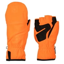 Mossy Oak Blaze Orange Youth Pop-Top Gloves, Unisex