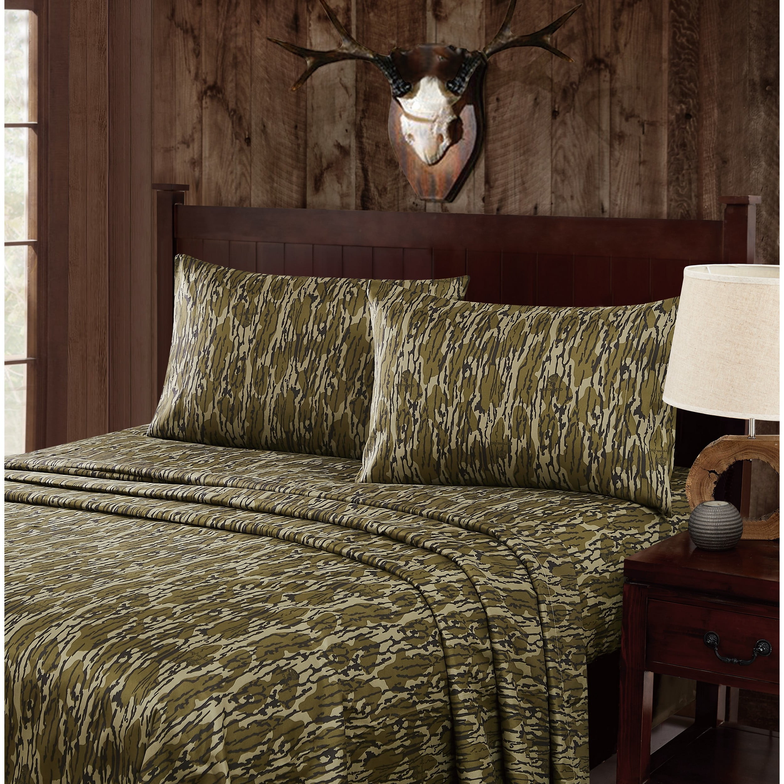 Mossy Oak Bottomland Microfiber 4-Piece Sheet Set, King - Walmart.com