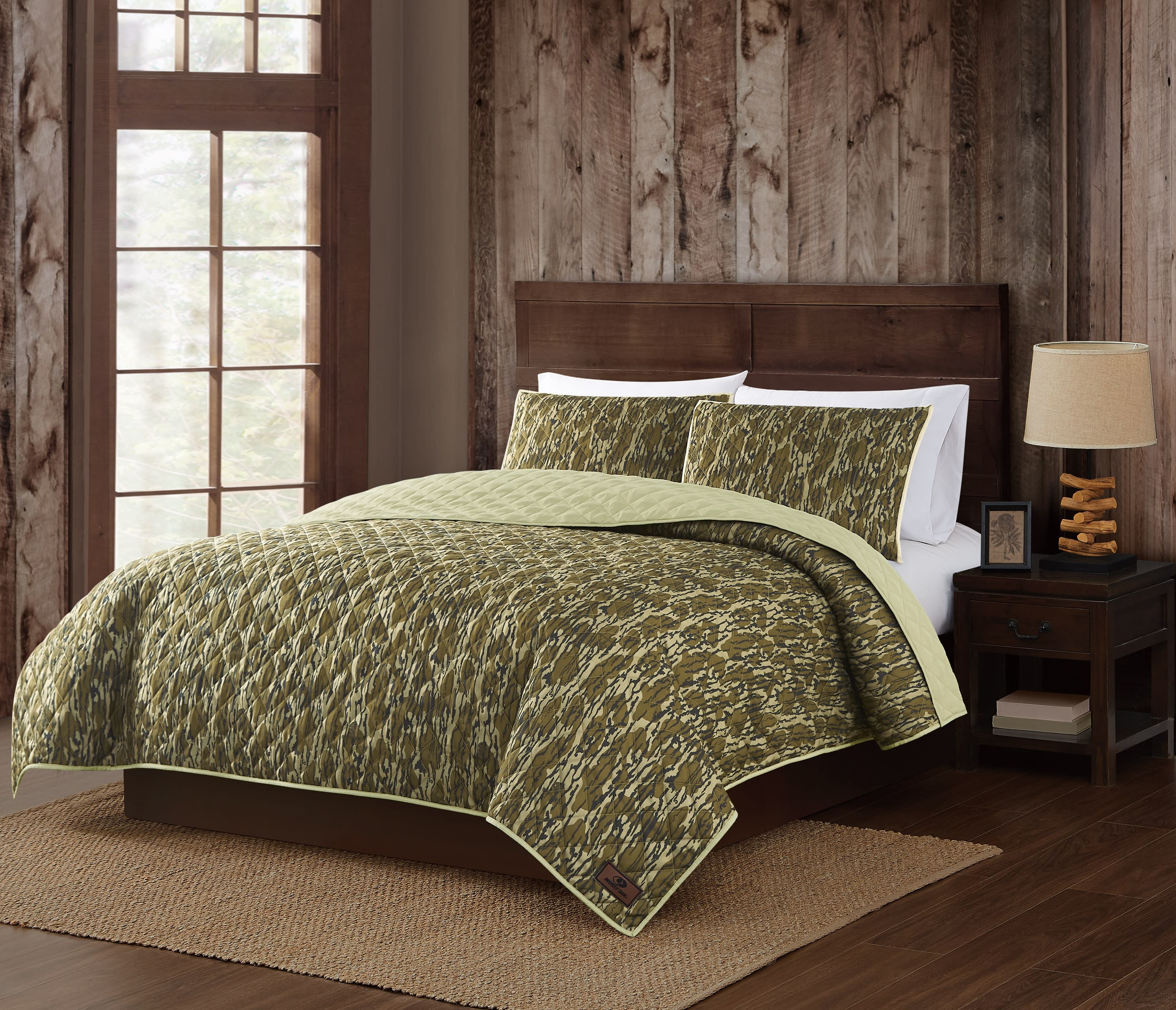 Moss Meadow 3-Piece Quilted Bedding Set NCU0NXD1739