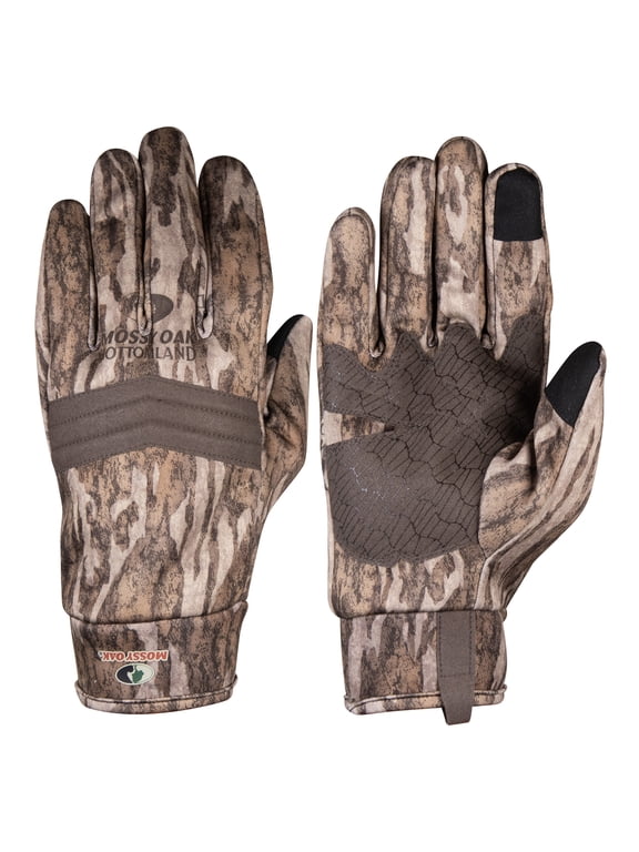 Bottomland Men's Midweight Hunting Gloves, Mossy Oak Bottomland, L/XL