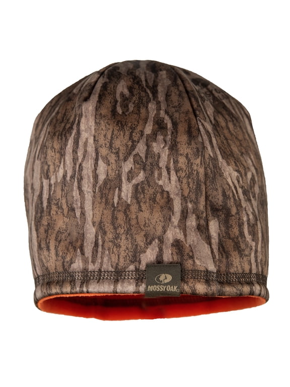 Bottomland Men's Reversible Fleece Beanie Hat, One Size Fits Most