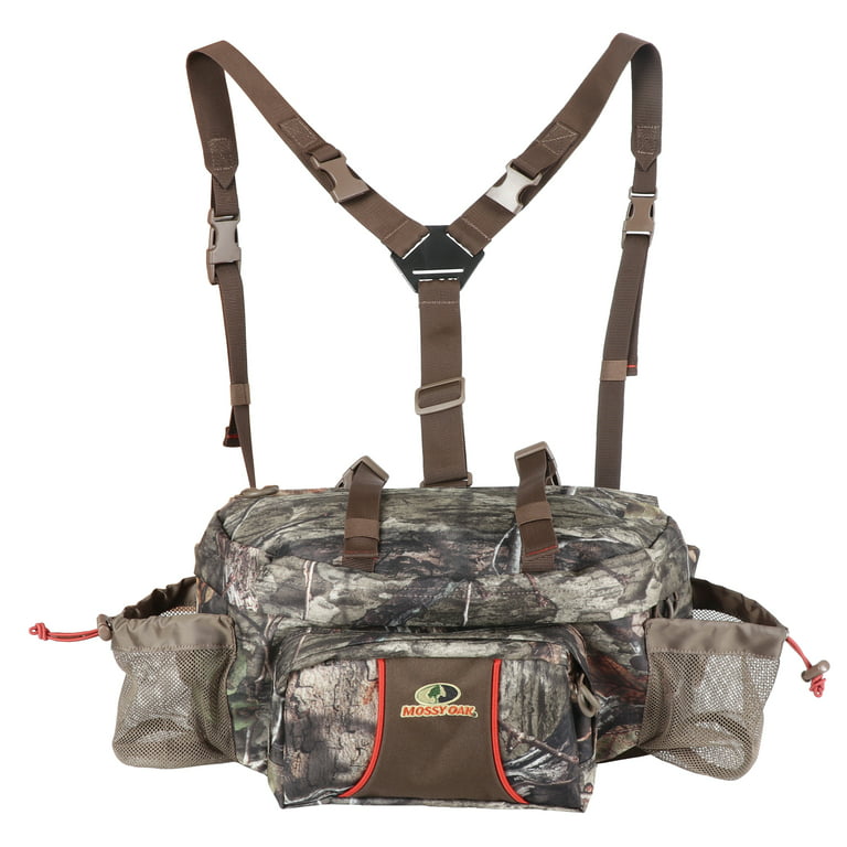 Mossy Oak Brand Camouflage Hunting Waist Pack with Harness, Camo