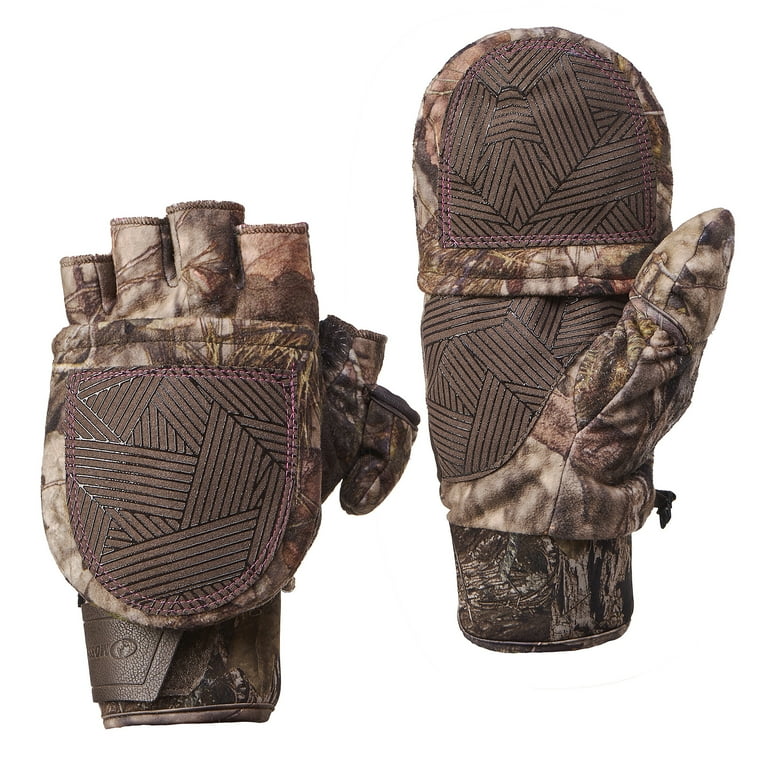 Mossy Oak Break-Up Country Ladies Pop-Top Gloves, Sizes M-L/XL