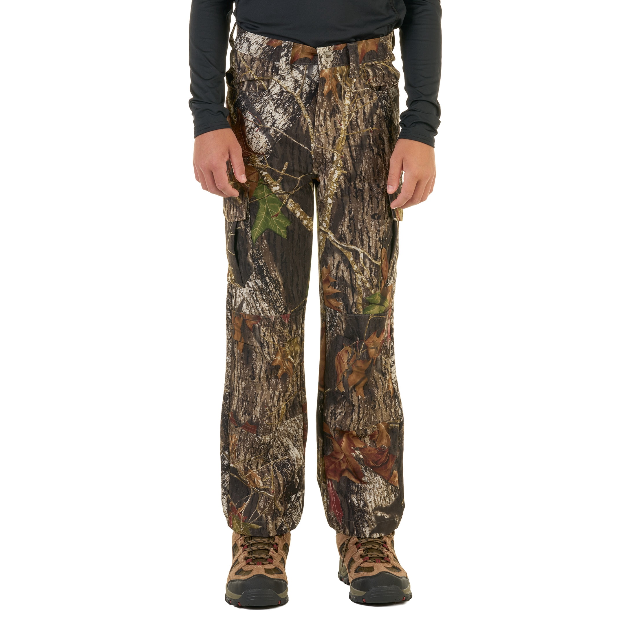 Mossy Oak Breakup Youth Stretch Cargo Hunting Pant, Mossy Oak Breakup, S
