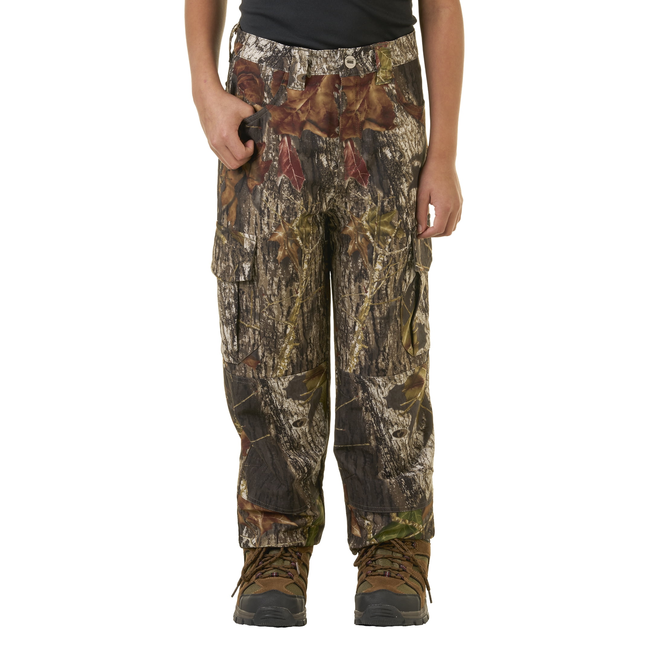 Mossy Oak Breakup Youth Stretch Cargo Hunting Pant, Mossy Oak Breakup, XL