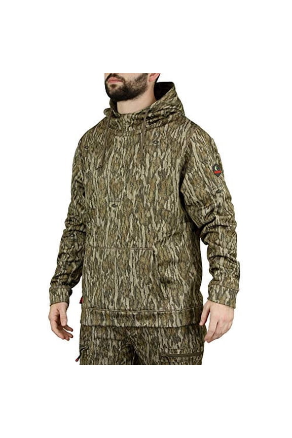 Camo Hoodie for Men, Hunting Clothes for Men, Bottomland, Large