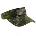 thumbnail image 1 of Mossy Oak Camo USA American Flag Visor Hat One Size, 1 of 7