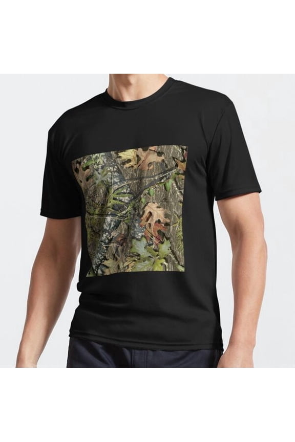 Mossy Oak Camouflage Pattern Outdoors Hunting Tactical Design T-Shirt, for Men & Women, up to Size 5XL