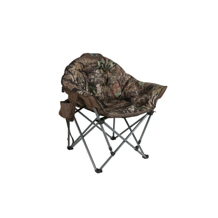 Mossy Oak Club Camo Outdoor Camp Chair with Cupholder, Green Camo