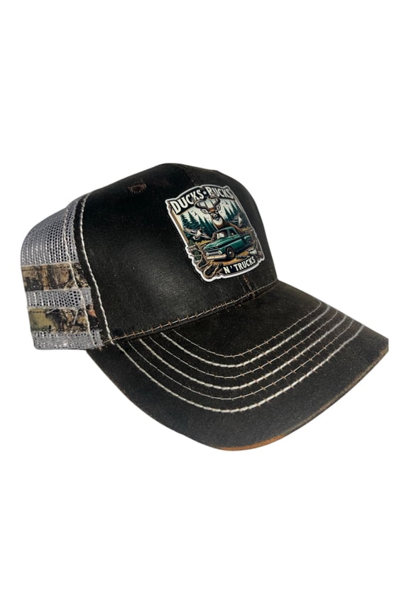 Cap with Bucks Ducks and Trucks Patch