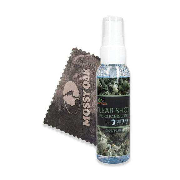 Mossy Oak ClearShot 2 Oz. Lens Cleaner Spray Microfiber Cleaning Cloth