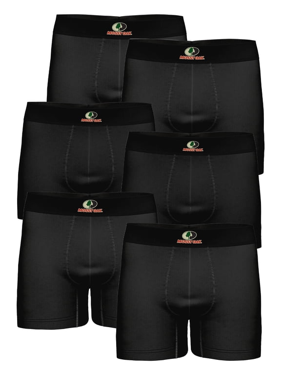 Cotton Mens Briefs Breathable Underwear for Men, Black 6-Pack