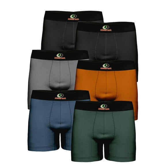 Mossy Oak Cotton Mens Briefs Breathable Underwear for Men, Multicolor 6-Pack
