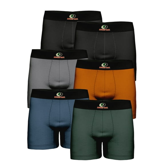 Mossy Oak Cotton Mens Briefs Breathable Underwear for Men, Multicolor 6-Pack