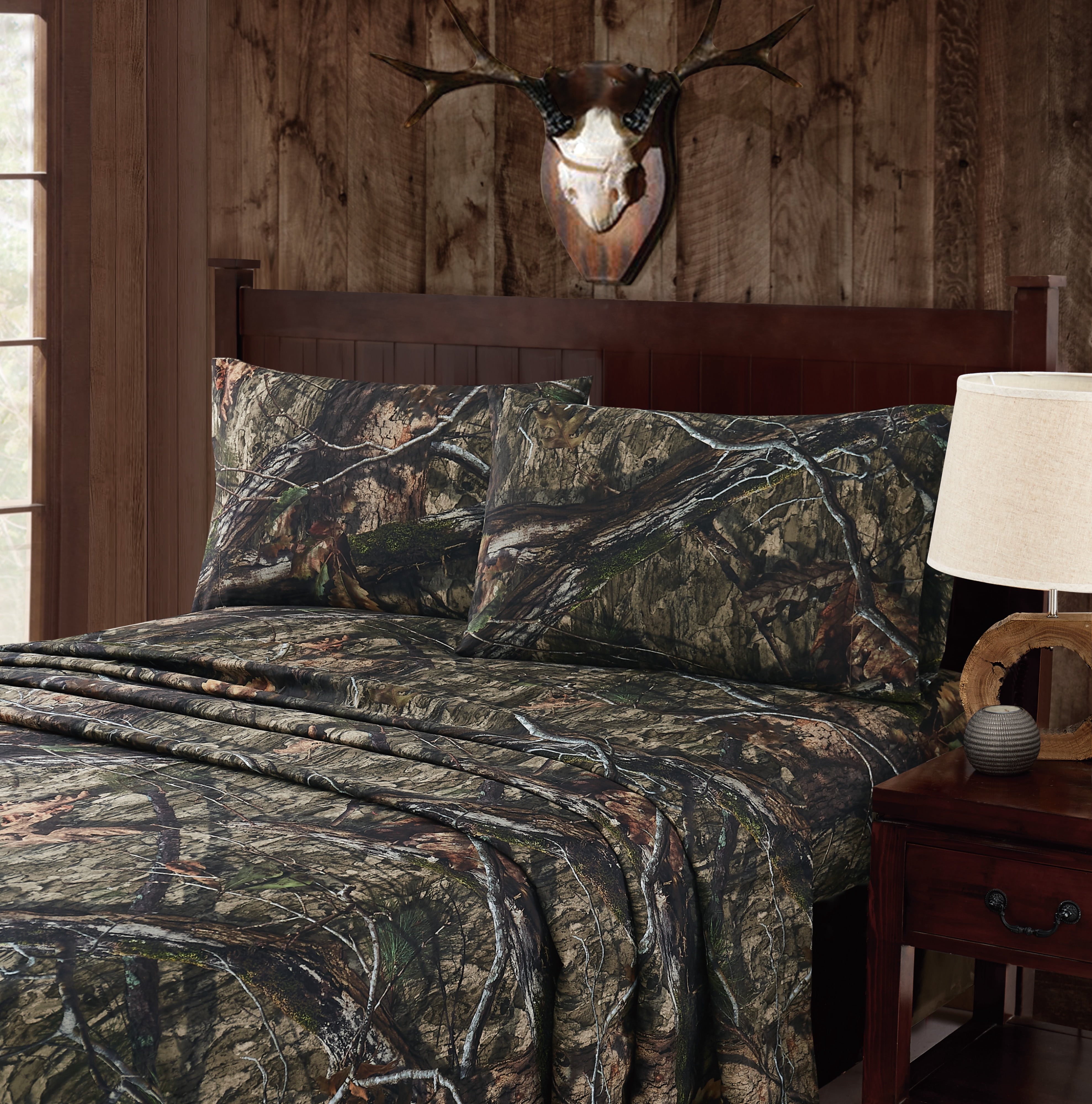 Mossy Oak® Country DNA Multiple Polyester 4-Piece King Sheet Set, OEKO-TEX Certified Safe for All Ages