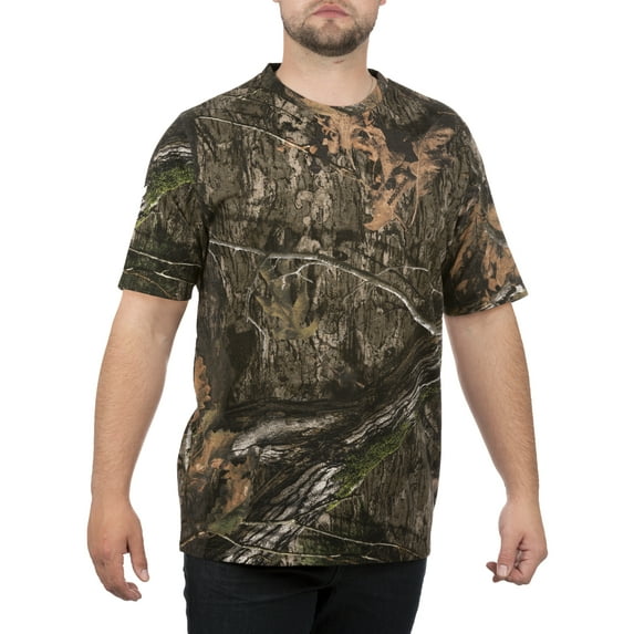Mossy Oak Country DNA Men Short Sleeve Scent Control Hunting Camouflage Tee Shirt