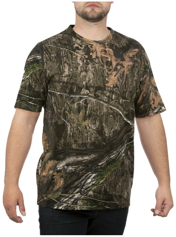 Mossy Oak Country DNA Men Short Sleeve Scent Control Hunting Camouflage Tee Shirt