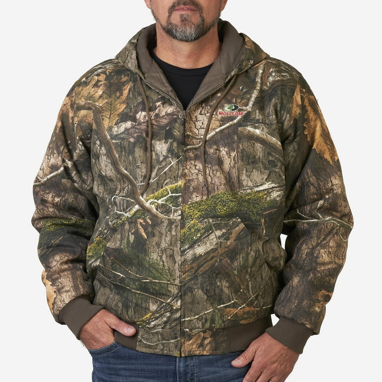 Mossy Oak Country DNA Men's Insulated Hunting Bomber Jacket, Size