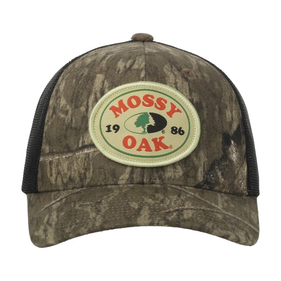 Mossy Oak Country Roots 6-Panel Camo Cap with Mesh Back and Patch