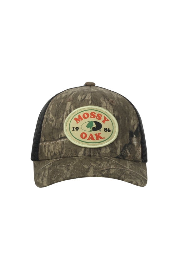 Country Roots Camo Trucker Hat  Structured Mesh Back Snapback, One Size