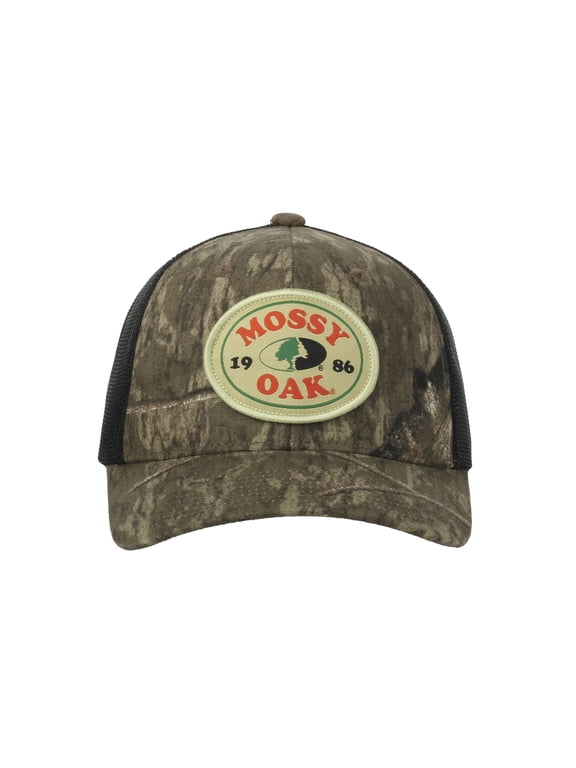 Country Roots Camo Trucker Hat Structured Mesh Back Snapback, One Size