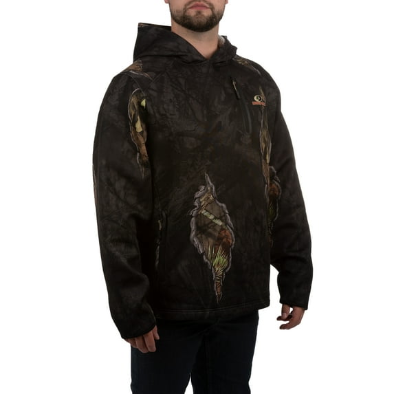 Mossy Oak Eclipse Mens Premium Warming Hoodie with Neck Gaiter