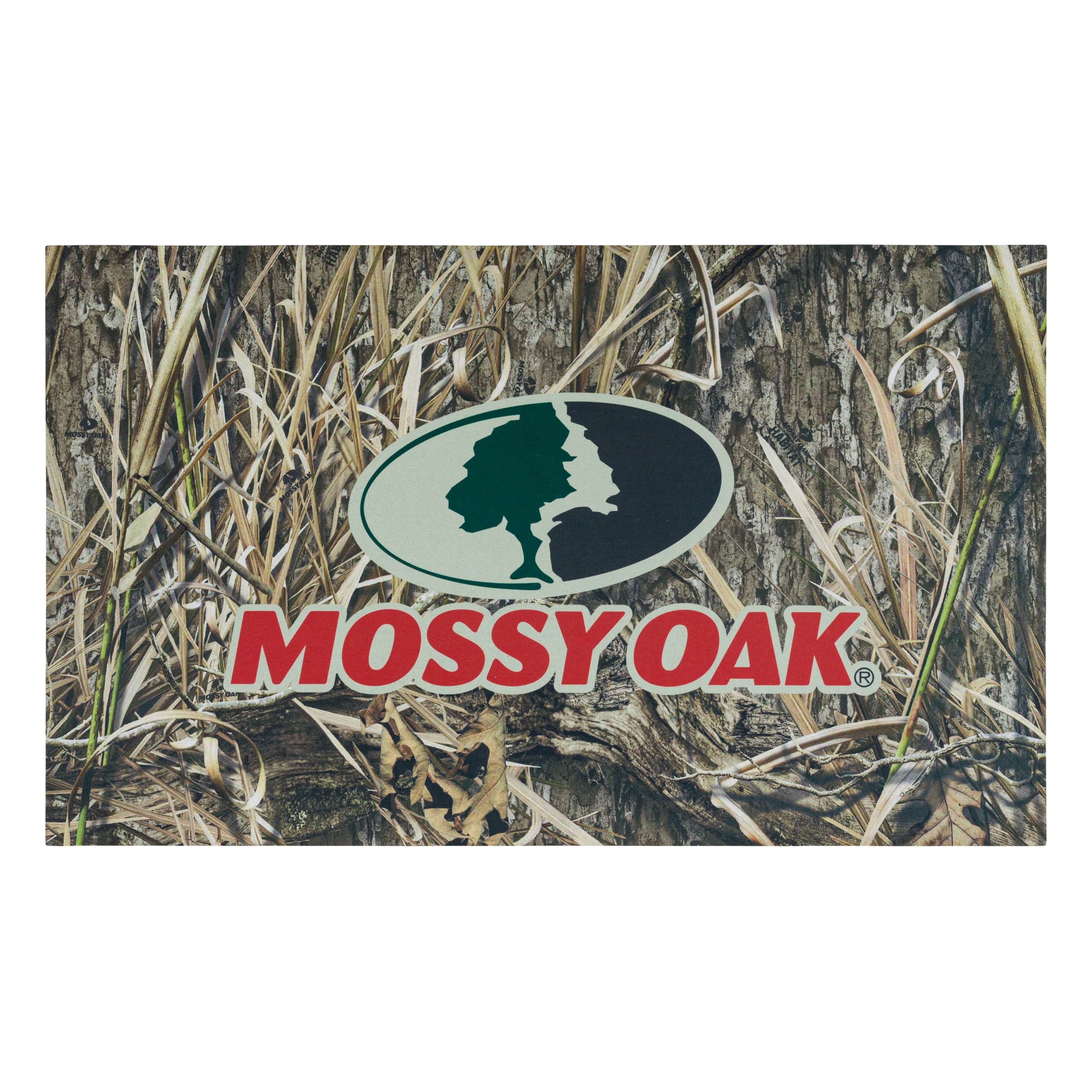 Mossy Oak Shadow Grass Habitat Rubber Indoor Outdoor Waterproof Non-Slip Camo Doormat Brown, 18" x 30"